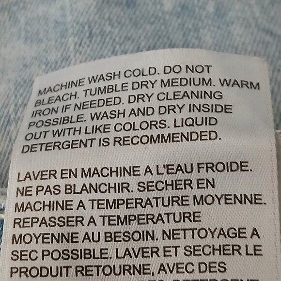 Levis Jeans 711 Skinny Size 33 Acid Wash Light Blue Denim Stretch Mid Rise - Picture 10 of 10